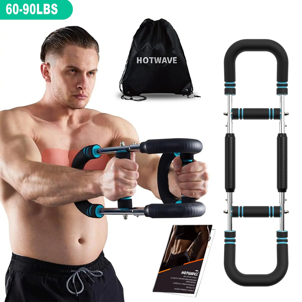 HOTWAVE Arm Trainer, Adjustable Chest Workout Equipment, Arm Trainer for Men, Chest Trainer for Men, Shoulder Muscle Training, Portable Spring Resistance Home Fitness Equipment Summerwins