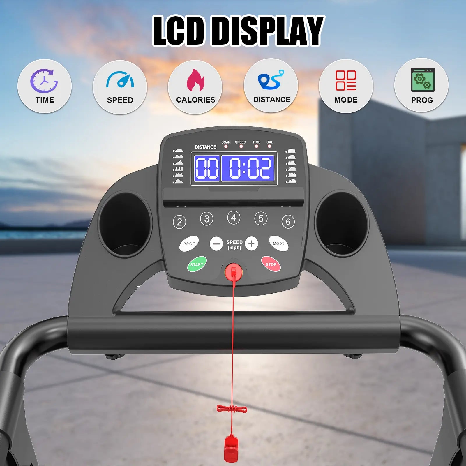 Foldable Home Treadmill - Motorized Walking Pad with 2.5HP Motor, 300 lbs Capacity, APP Control, LED Display, Compact Design